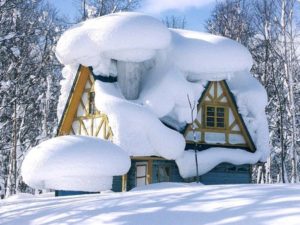 Snow covered roof